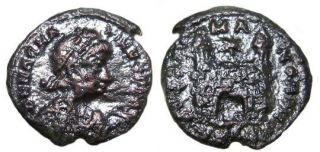 Rare Roman Collectible Coin,  Magnus Maximus Ae4,  Ad 383 - 388,
