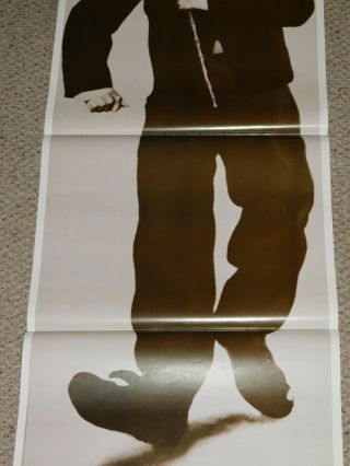 CHARLIE CHAPLIN Little Tramp 1979 JUMBO 6ft Door Poster 26x77 Silent Movie Star 3