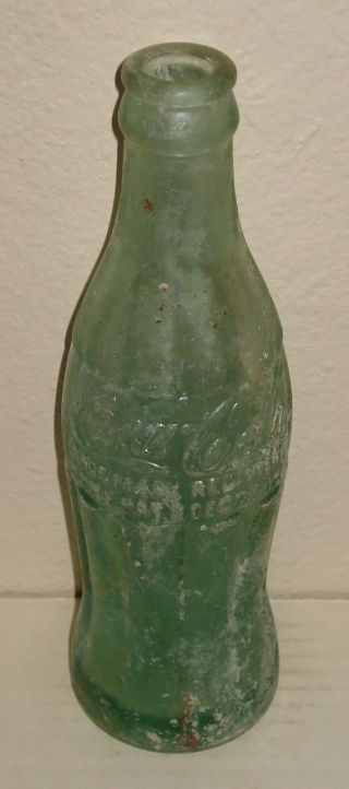 X - Rare 1923 Coca - Cola Coke " R,  " Bottle - Wewoka,  Ok