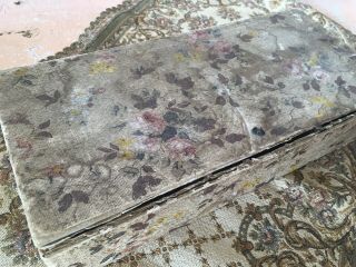 Very Sweet Antique Sewing Foral Wallpaper Box 1920s N 2