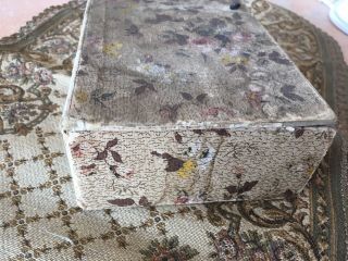 Very Sweet Antique Sewing Foral Wallpaper Box 1920s N 3