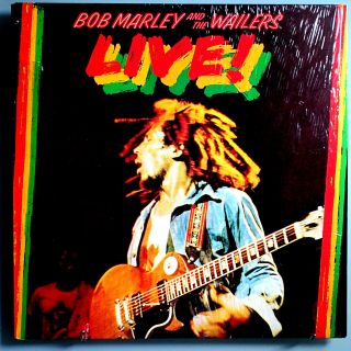 Bob Marley & Wailers Live Rare 1975 Island Lp In Shrink Reggae Classic