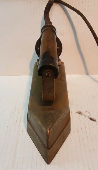 Antique Tailor ' s Hotpoint Electric Iron 900 w Ceramic Switch 20 lbs 11 inch long 2