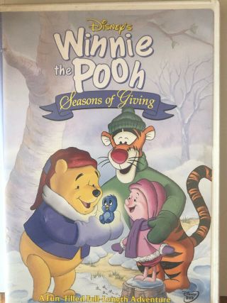 Disney’s Winnie The Pooh - Seasons Of Giving (dvd,  2003) Holiday Xmas Rare Oop