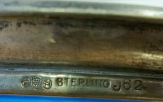 Sterling Silver Rimmed Coaster w/ cut GLASS bottom 3