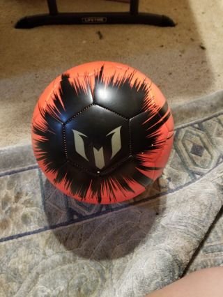 Messi Signature 10 High Performance Red Soccer Ball Size 5 Rare