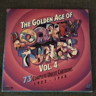 The Golden Age Of Looney Tunes Vol.  4 1932 - 1948 Laserdisc 5 - Disc Box Set Rare
