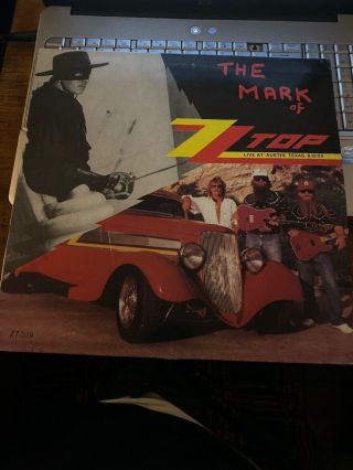 Zz Top - The Mark Of Zz Top Lp - Live At Austin Texas 1982 - Zt009 - Rare - Htf