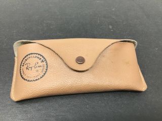 Vintage Bausch & Lomb Ray - Ban Leather Sunglass Shooting Glasses Case Only.