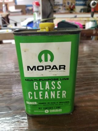 Rare Vtg 60s? Mopar Glass Cleaner Empty Can