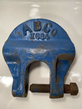 American Bridge Co Vintage Rigging Shackle/clamp Rare Abco X864
