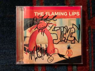 The Flaming Lips Yoshimi Battles The Pink Robots - Signed Cd Rare