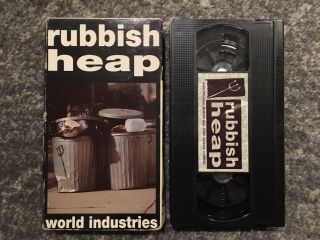 Rare Vintage Skate Video World Industries Rubbish Heap Vhs 1989 Rodney Mullen
