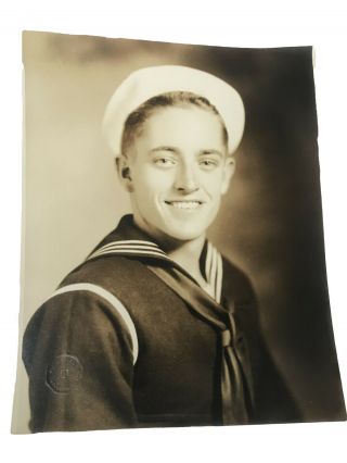 Vintage Antique Photo Of Sailor Wwi Early Half 1900s 8 " X 10 " - 001