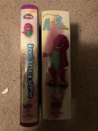 Rare Barney VHS: Barney’s Big Surprise & A To Z With Barney 2