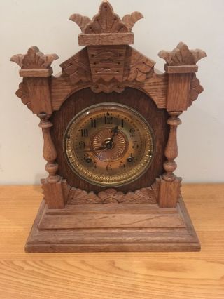 Antique 19th Century Ansonia Architectural Mantel Clock