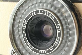 RARE 【NEAR MINT】Olympus Pen EE - 2 Half Frame Film Camera 30mm f2.  8 Lens Japan 49 3