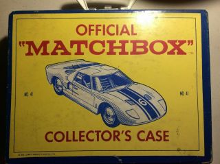 1966 Official “matchbox” Collector’s Case No.  41 - Rare Collectible