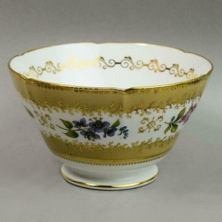 Antique Coalport Porcelain Slop Bowl Pattern 5/330 C.  1845