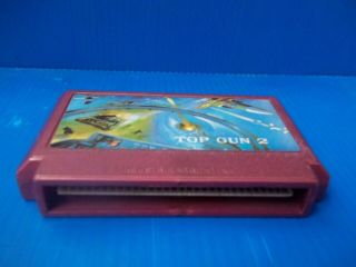 rare vintage famiclone TOP GUN 2 DUAL FIGHTER Old Chips Famicom Nes cartridge 3