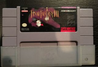 Snes Final Fantasy 3 - Rare Nintendo Cartridge Only