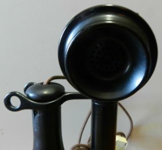 Antique Rare Candlestick telephone MFG by The Dean Electric Co Ohio 2