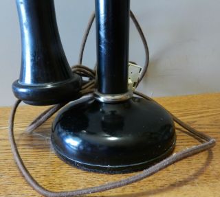 Antique Rare Candlestick telephone MFG by The Dean Electric Co Ohio 3