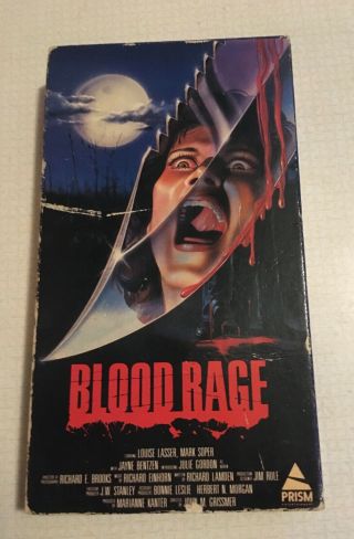 Blood Rage Vhs 1983 Rare Horror Not Before You Bid