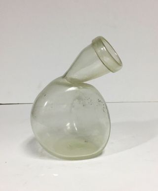 Antique Vintage Hand Blown Glass Male Urinal Bottle