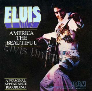 Elvis Presley - America The Beautiful/my Way Rare Disc And Cover