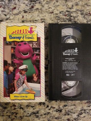 Barney & Friends When I Grow Up (vhs) Rare Time Life Video S/h