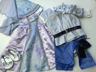 Retired Rare American Girl Bitty Baby Twins Prince And Princess Costume Outfits