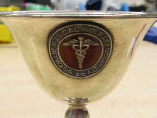 Sedlacek & Co Sterling Silver Weighted Base Goblet Medical Golf Trophy 2
