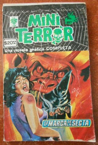 Mini Terror Comic Devil Satanic Cult Ritual Women Danger Our Lady Guadalupe Rare