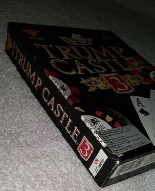 Vintage 1993 TRUMP CASTLE 3 Casino Simulation Game For IBM 3.  5 