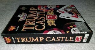 Vintage 1993 TRUMP CASTLE 3 Casino Simulation Game For IBM 3.  5 