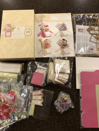 Rare Anna Griffin Window Box Card Making Kit With Cutting Dies Makes 18 Cards