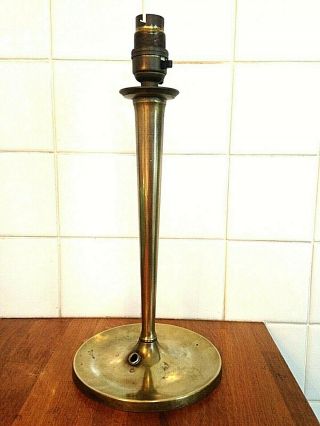 An Arts & Crafts Movement Brass Table Lamp Base - Art Nouveau