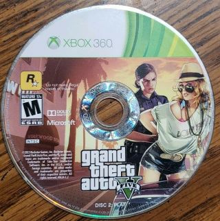 Grand Theft Auto 5 V (microsoft Xbox 360,  2013) Rare Gta
