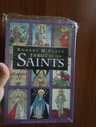 Tarot Of The Saints Deck Cards By Robert M.  Place.  Htf Rare.
