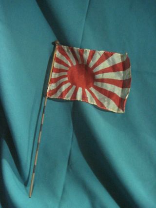 Vintage Imperial Japanese Ww2 Rising Sun Silk Flag,  Military & Army Rare