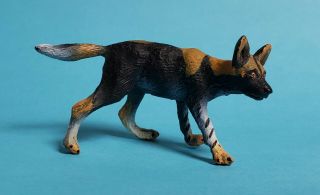 Rare Htf 2004 Safari Ltd African Wild Dog Puppy Animal Figure