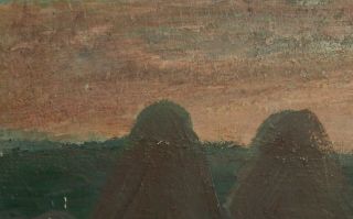 German art,  Antique oil painting,  Expressionist landscape,  signed Munter 3