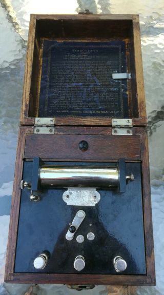 Antique Induction Coil Medical Electrotherapy Shock Machine Medical Quackery