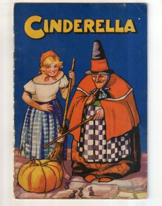 Rare Antique - Vintage Cinderella Book Printed In England B.  B Ltd Poor Cinders