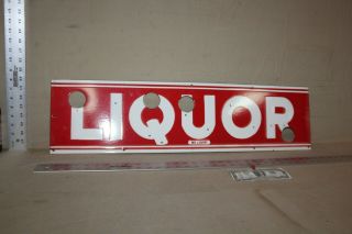 Rare 32 " Liquor Store Beer Bar Porcelain Metal Neon Sign Skin Gas Ipa