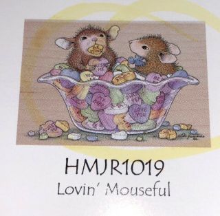 Rare House Mouse Mounted Rubber Stamp " Lovin 