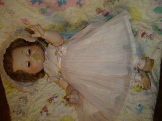 Madame Alexander Kathy doll all orig tagged clothes,  pacifier,  1958,  vinyl 18 