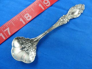 Wallace Lucerne 1896 Antique 3 - 1/2 " Sterling Silver Fancy Master Salt Spoon