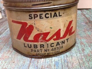 Nash Lubricant Can Early 1900s Gas and Oil Advertising Sign Rare 2